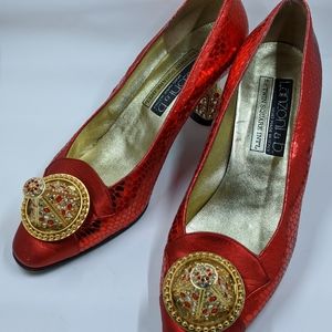 Vintage Lanzoni & B red shoes